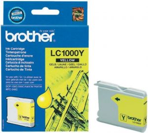 Картридж Brother LC1000Y DCP130C/330С, MFC-240C/5460CN/885CW/DCP350 Yellow, 400 pages (5%)